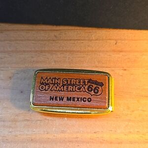 VINTAGE GOLD PLATED MAIN STREET OF AMERICA ROUTE 66 NEW MEXICO MONEY CLIP